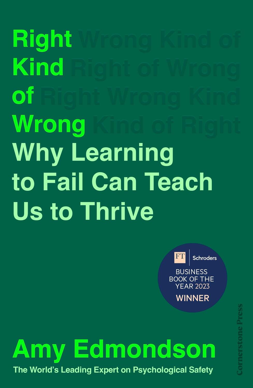 Cover: 9781847943774 | Right Kind of Wrong | Why Learning to Fail Can Teach Us to Thrive
