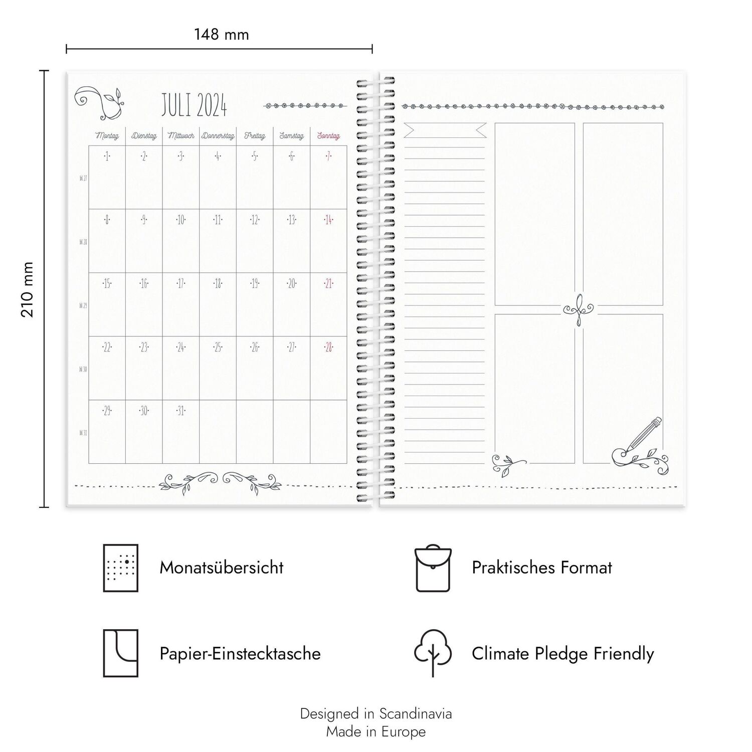 Bild: 7340188003305 | Burde Doodle Schülerkalender 2024/2025 | Buch | Deutsch | 2025