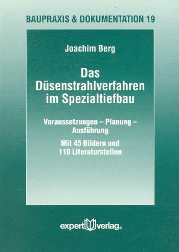 Cover: 9783816921189 | Das Düsenstrahlverfahren im Spezialtiefbau | Joachim Berg | Buch