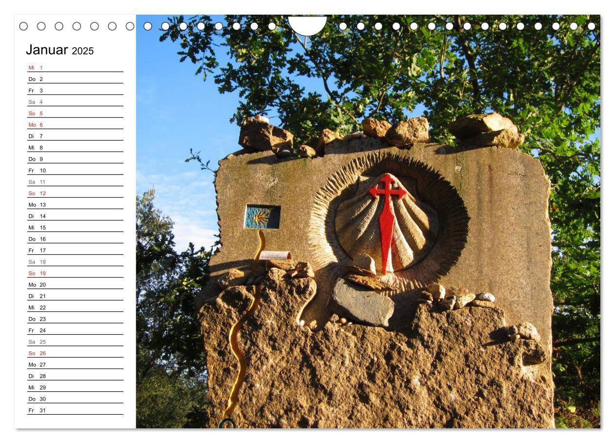 Bild: 9783435520916 | Camino Portugues - Jakobsweg (Wandkalender 2025 DIN A4 quer),...