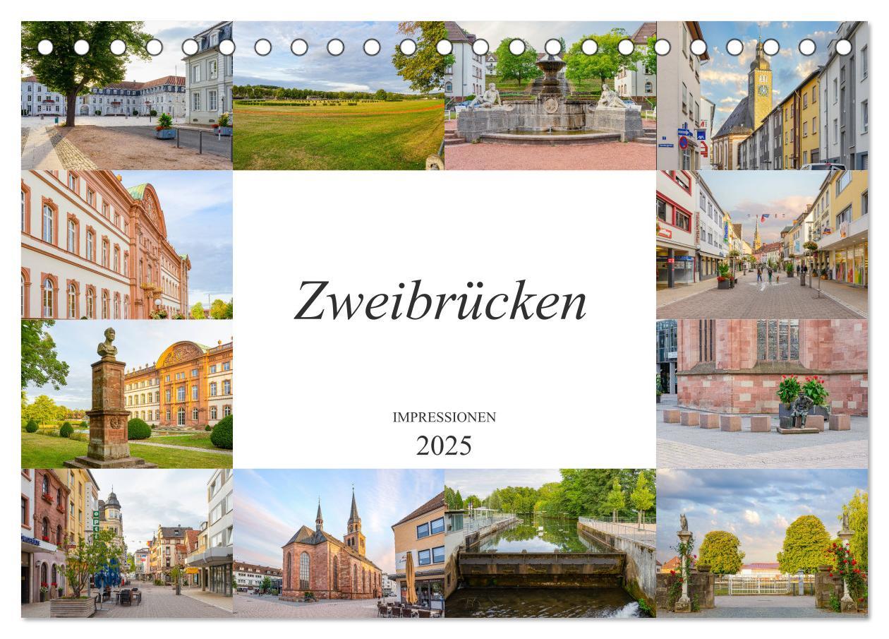 Cover: 9783435192298 | Zweibrücken Impressionen (Tischkalender 2025 DIN A5 quer), CALVENDO...