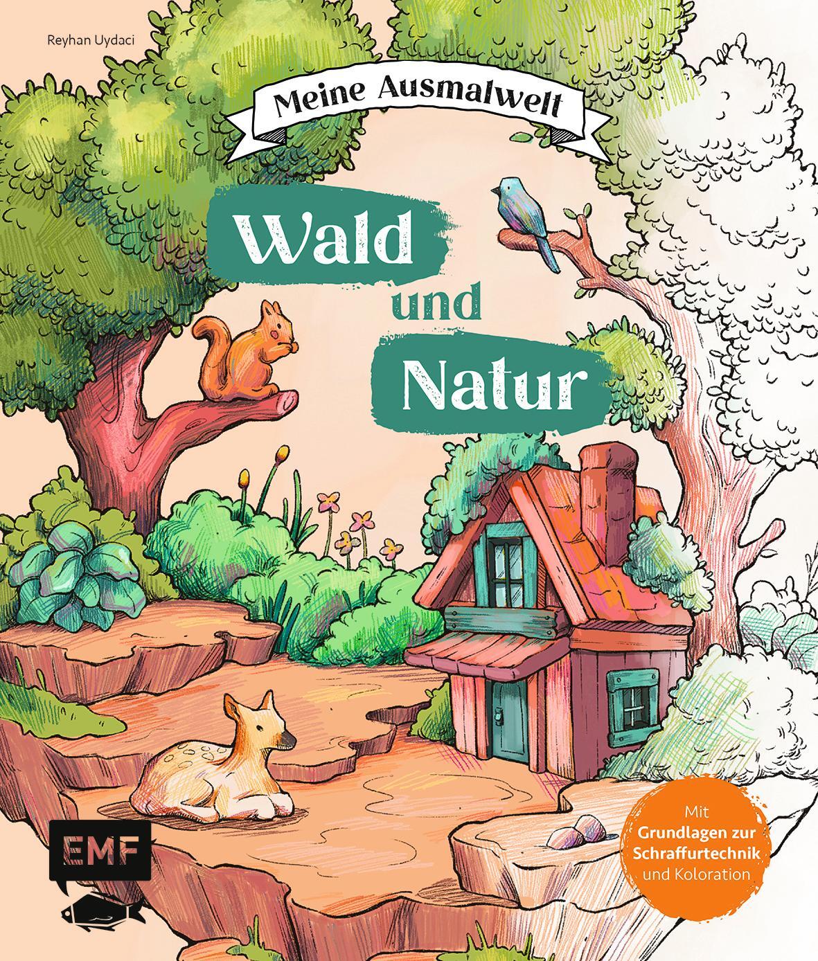 Cover: 9783745924718 | Meine Ausmalwelt: Wald und Natur | Reyhan Uydaci | Taschenbuch | 2024