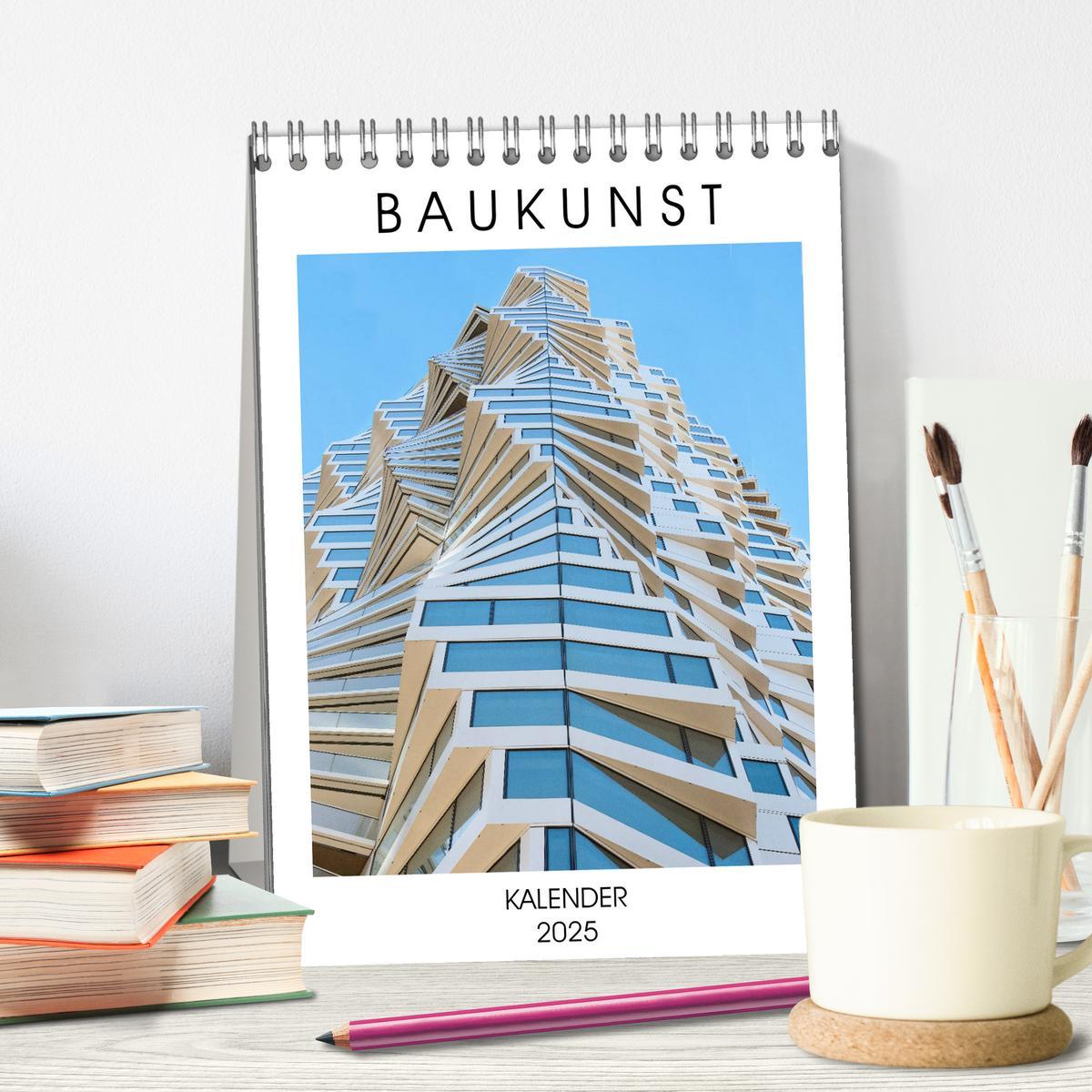 Bild: 9783435941117 | Baukunst (Tischkalender 2025 DIN A5 hoch), CALVENDO Monatskalender