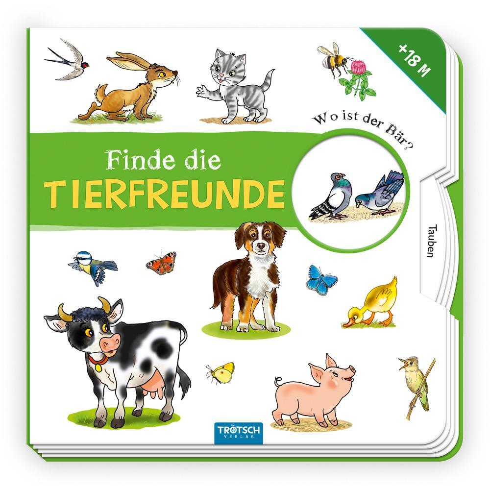 Cover: 9783965525559 | Trötsch Pappbilderbuch Finde die Tierfreunde | KG | Buch | 8 S. | 2021