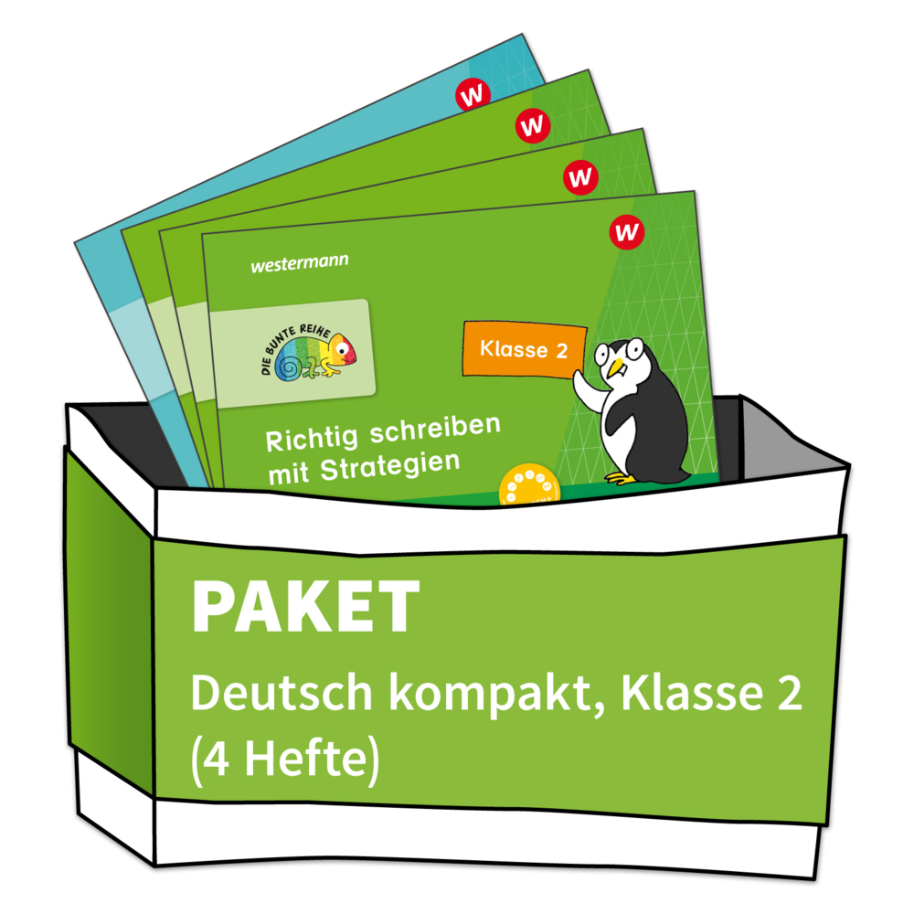 Cover: 9783141176629 | DIE BUNTE REIHE - Deutsch | Paket: Deutsch kompakt Klasse 2 (4 Hefte)