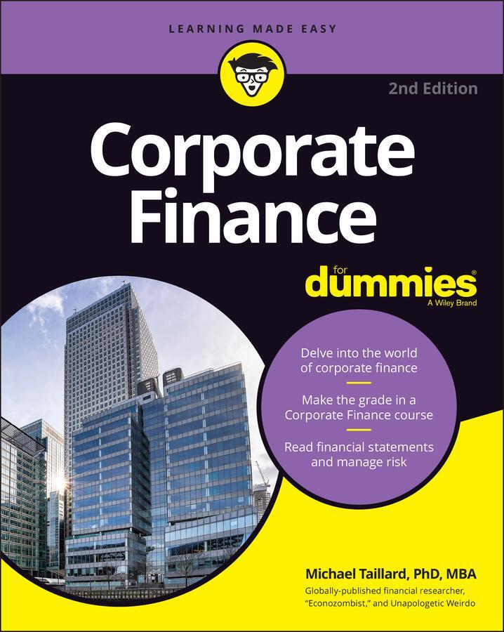 Cover: 9781119850311 | Corporate Finance For Dummies | Michael Taillard | Taschenbuch | XV