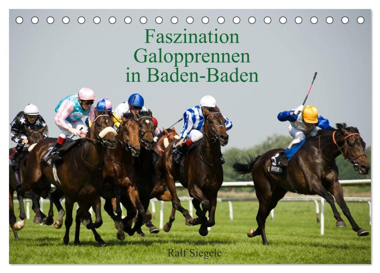 Cover: 9783435796670 | Faszination Galopprennen in Baden-Baden (Tischkalender 2025 DIN A5...