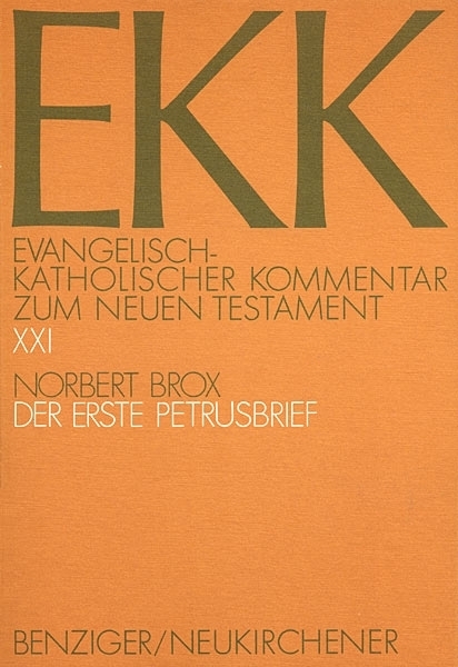 Cover: 9783545231153 | Der erste Petrusbrief | EKK XXI | Norbert Brox | 1993 | Benziger