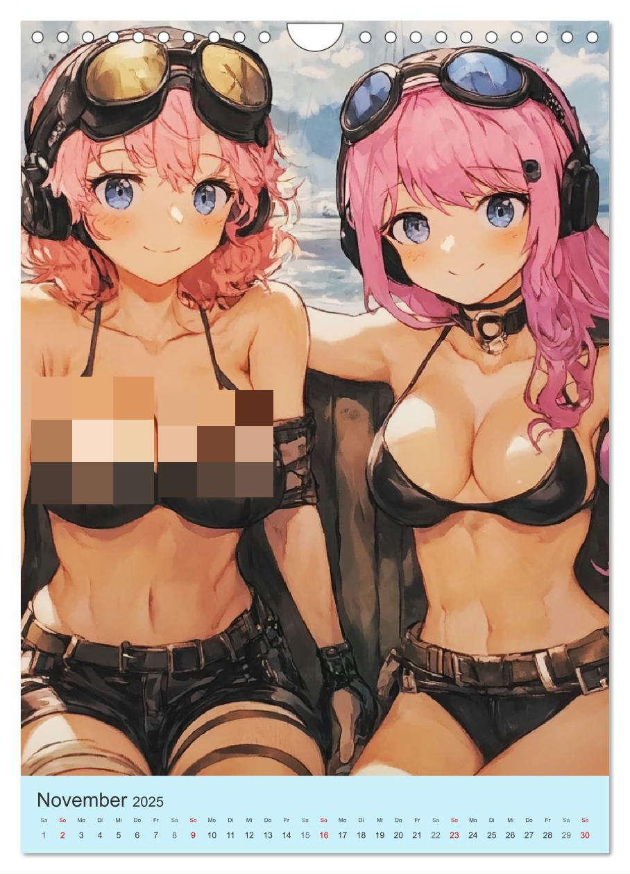 Bild: 9783457204733 | Erotische Manga-Girls. Sinnliche Cartoon-Kunst (Wandkalender 2025...