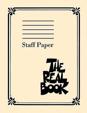 Cover: 9781423441342 | The Real Book Staff Paper | Taschenbuch | Englisch | 2008