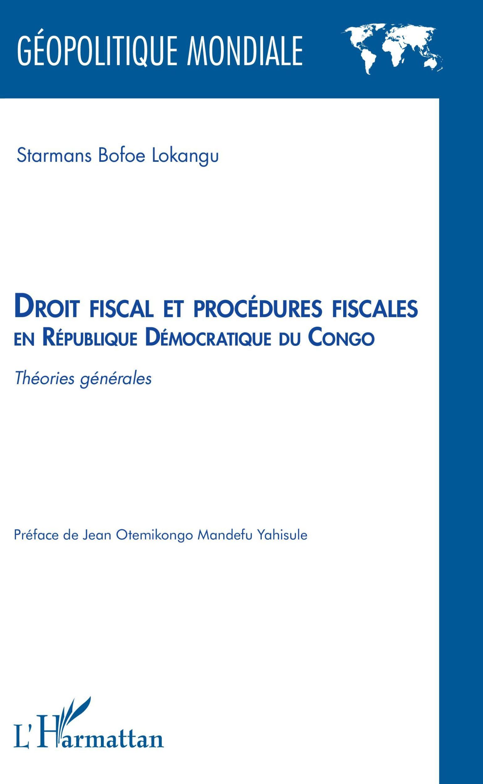 Cover: 9782343225395 | Droit fiscal et procédures fiscales en République Démocratique du...