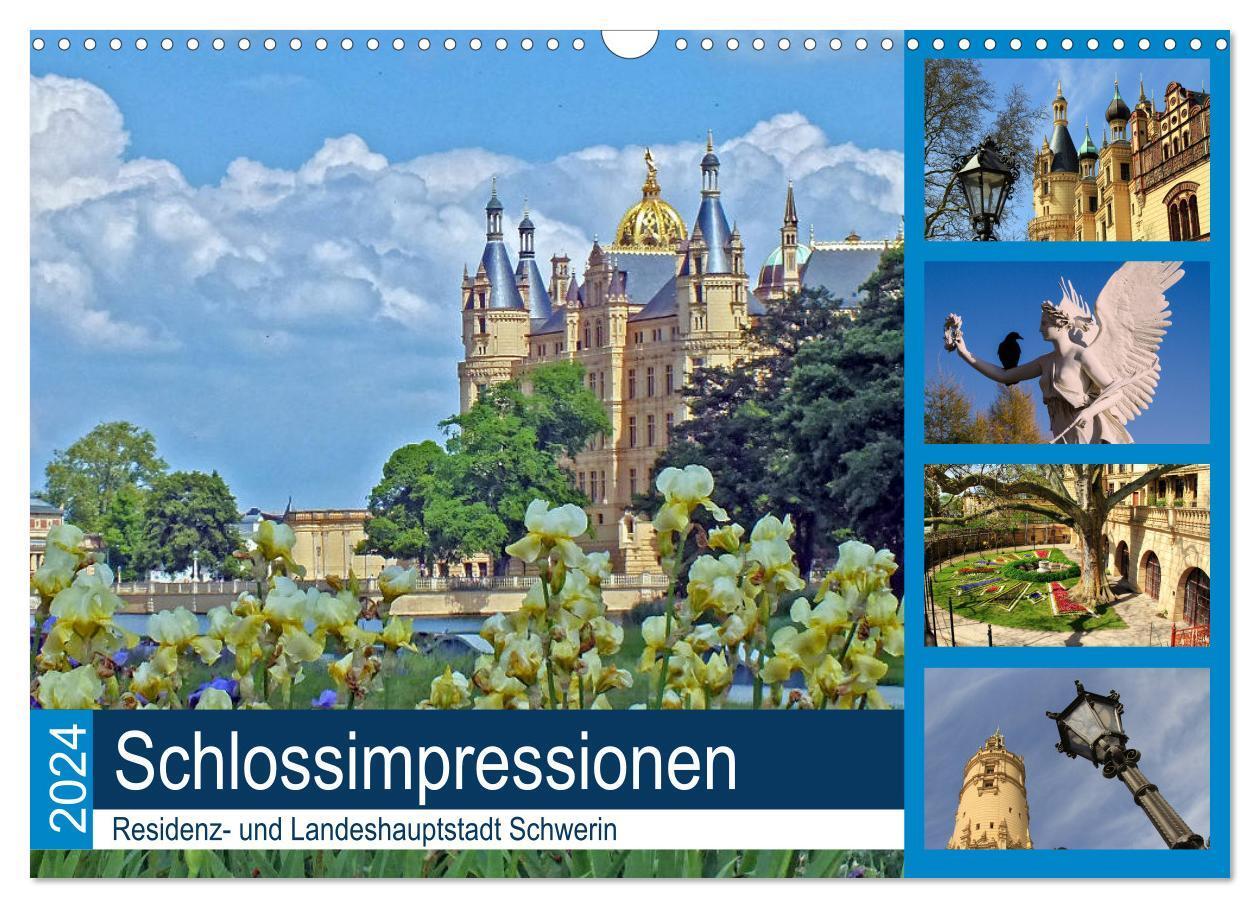 Cover: 9783675584822 | Schlossimpressionen Schwerin 2024 (Wandkalender 2024 DIN A3 quer),...