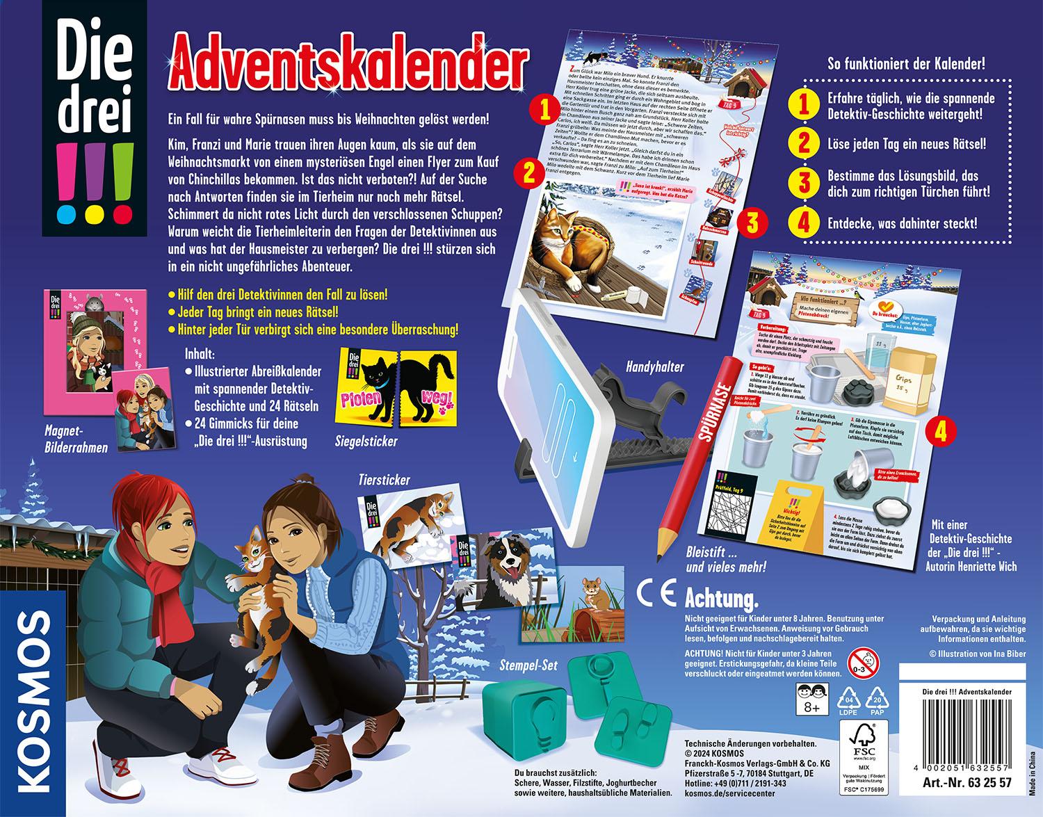 Bild: 4002051632557 | Die drei !!! Adventskalender | Spiel | Deutsch | Kosmos