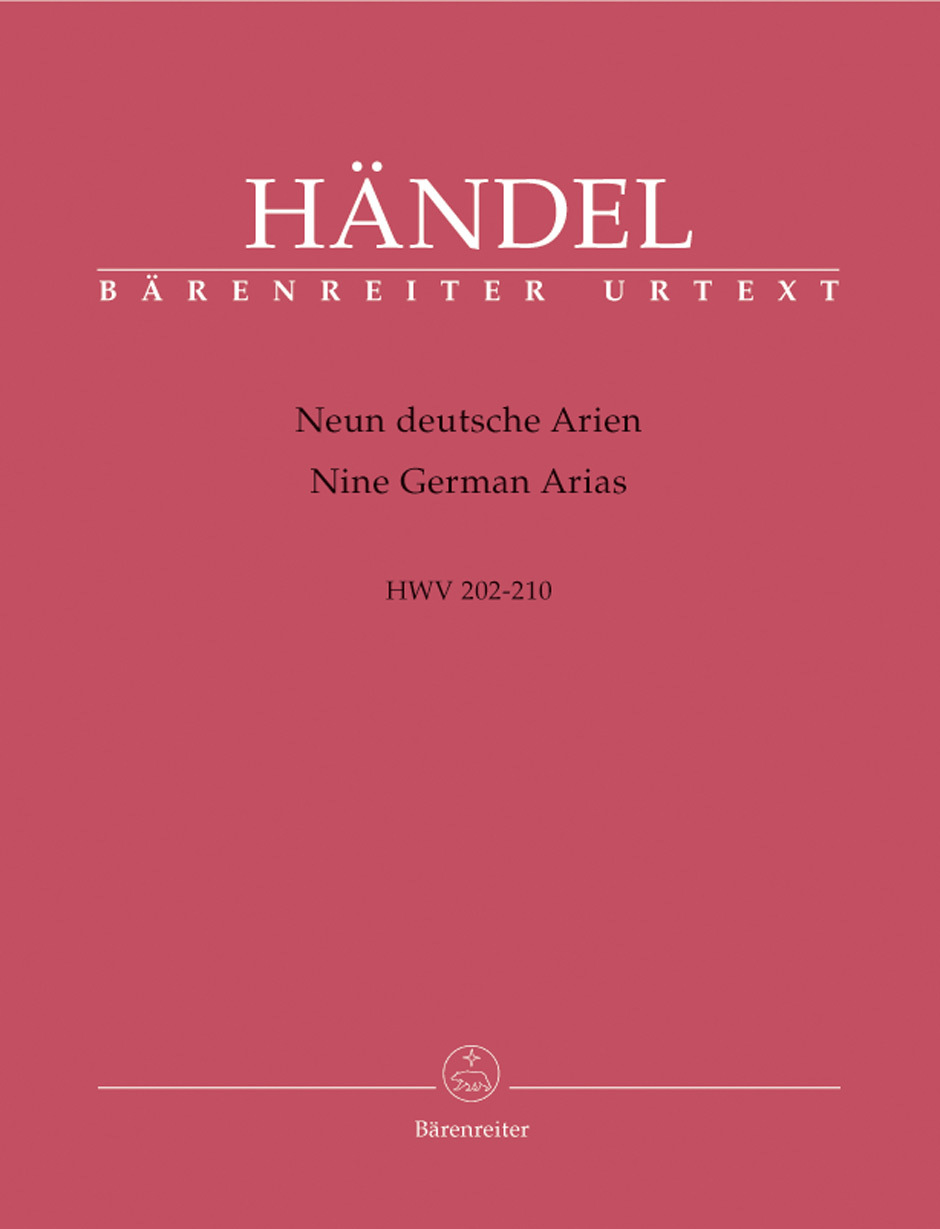 Cover: 9790006479917 | Neun deutsche Arien | Georg F Händel | Broschüre | 46 S. | Deutsch