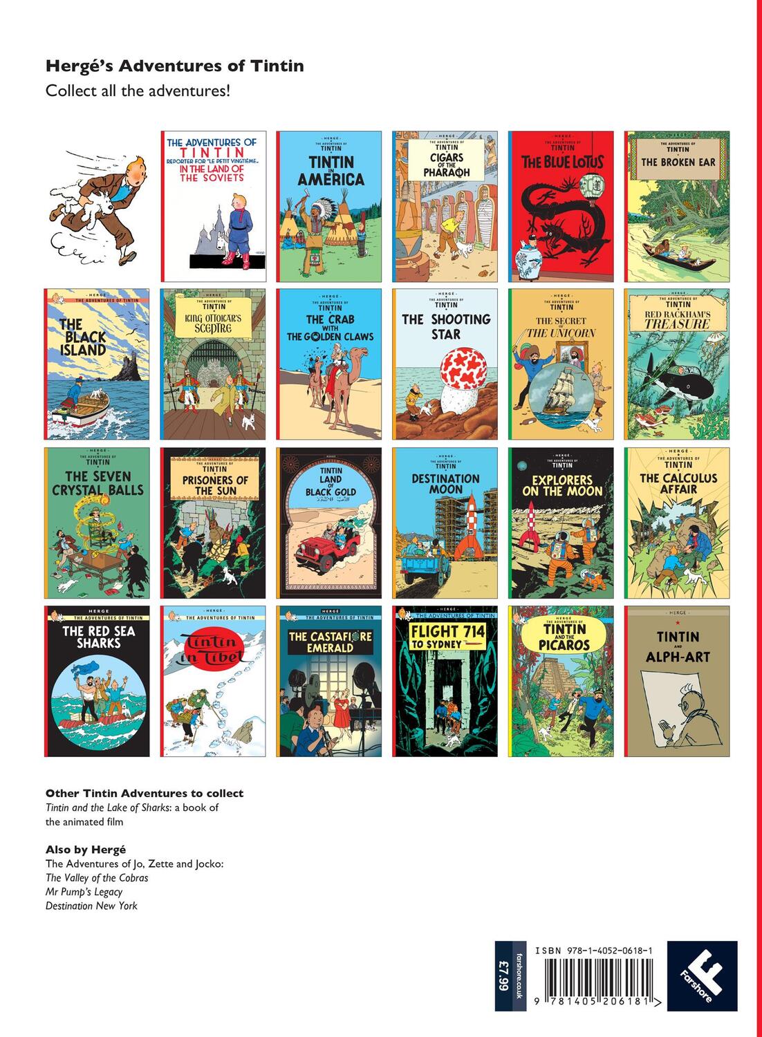 Rückseite: 9781405206181 | The Adventures of Tintin. The Black Island | Hergé | Taschenbuch