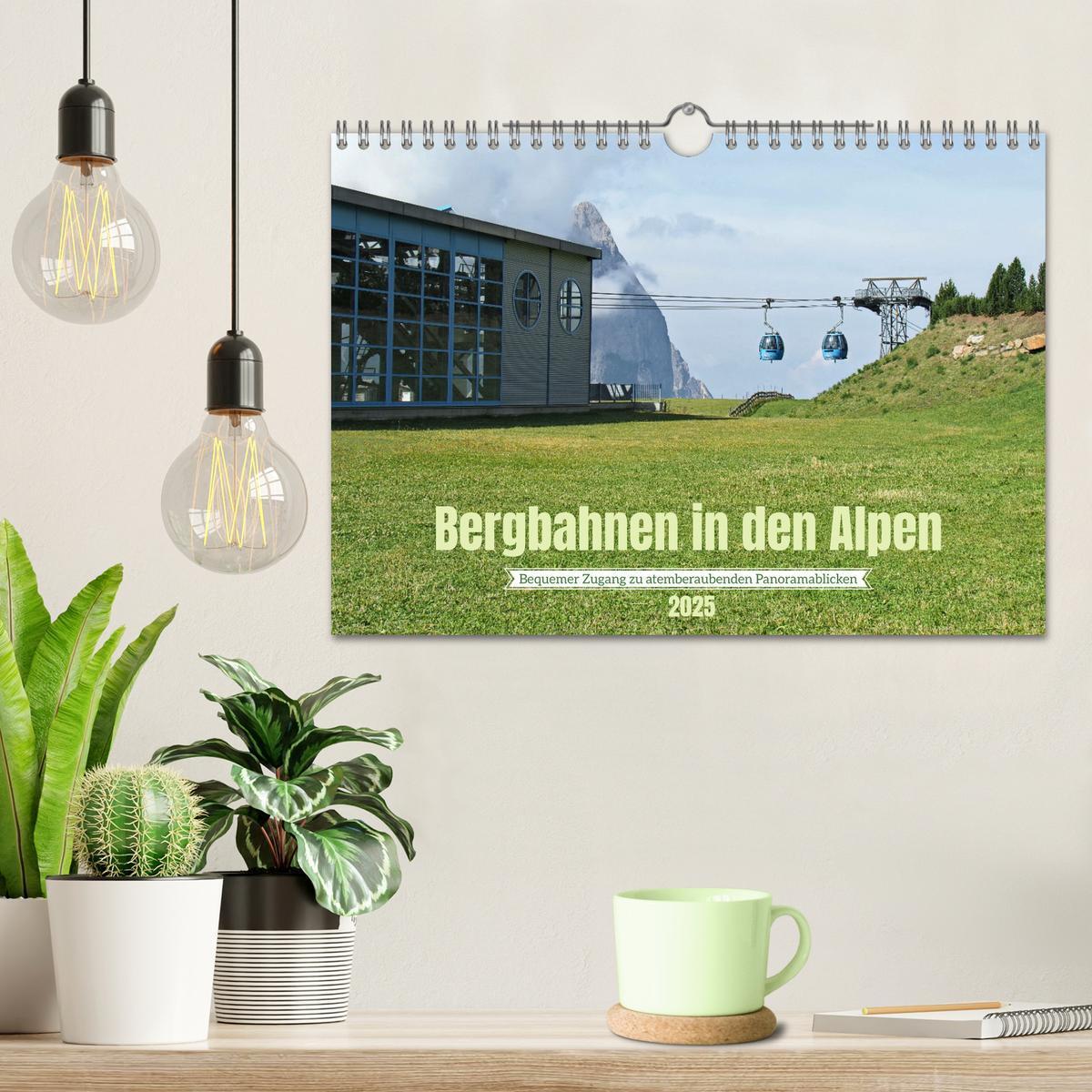 Bild: 9783457155417 | Bergbahnen in den Alpen (Wandkalender 2025 DIN A4 quer), CALVENDO...