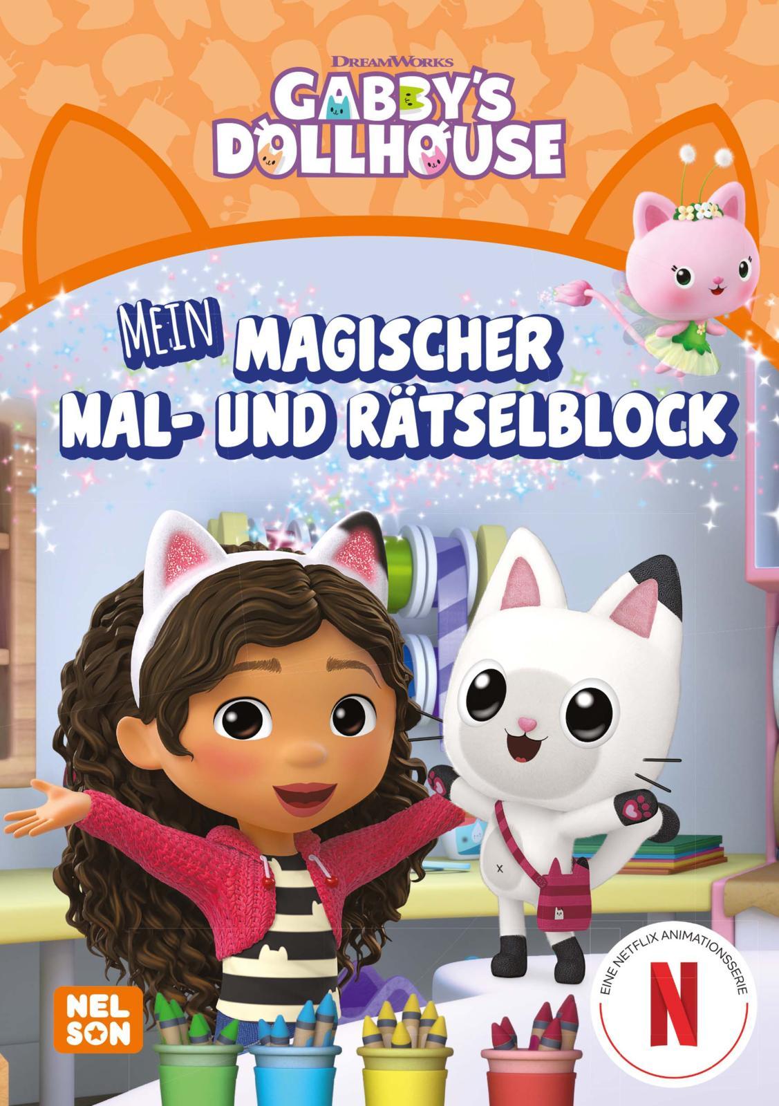 Cover: 9783845126746 | Gabby's Dollhouse: Mein magischer Mal- und Rätselblock | Taschenbuch