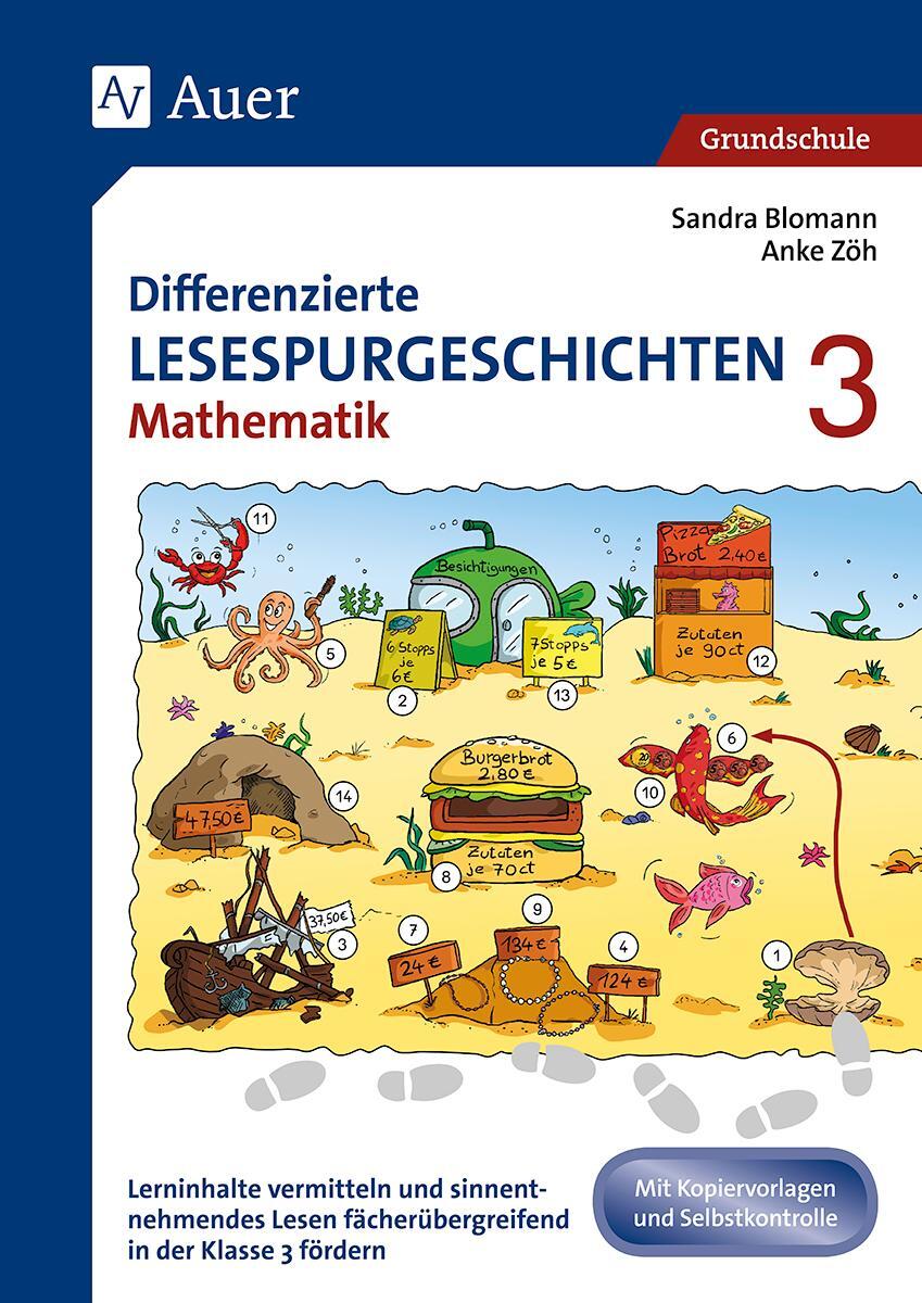 Cover: 9783403080732 | Differenzierte Lesespurgeschichten Mathematik 3 | Blomann (u. a.)