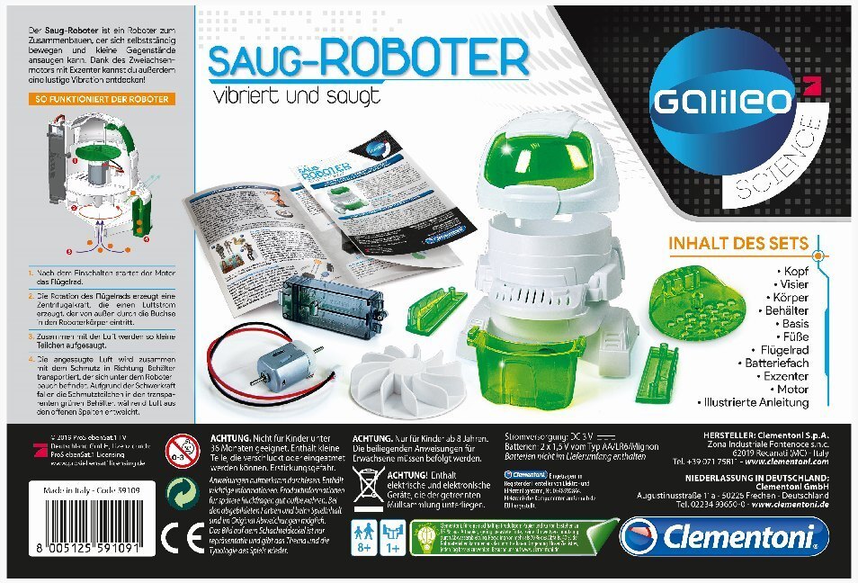 Bild: 8005125591091 | Saug-Roboter (Experimentierkasten) | Spiel | In Kartonage | 2019