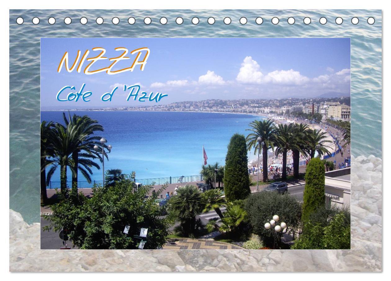 Cover: 9783435645817 | Nizza, Côte d'Azur (Tischkalender 2025 DIN A5 quer), CALVENDO...