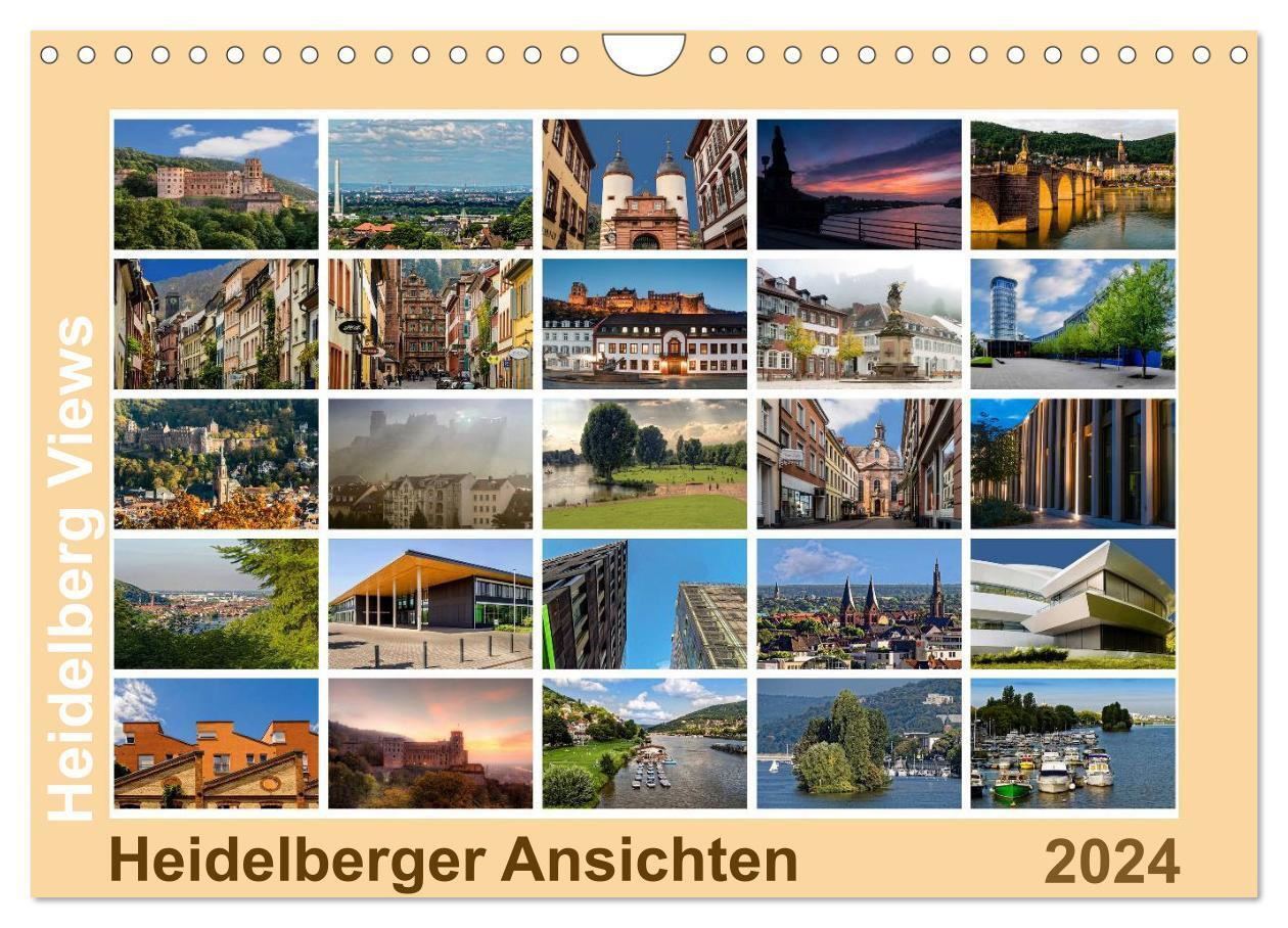 Cover: 9783383412448 | Heidelberg Views - Heidelberger Ansichten (Wandkalender 2024 DIN A4...