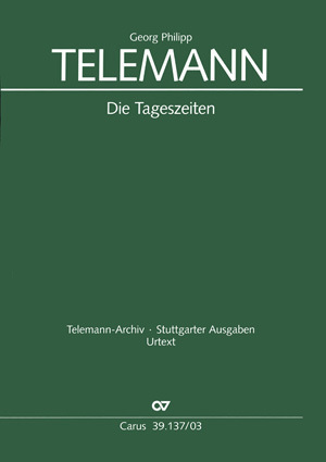 Cover: 9790007092245 | Die Tageszeiten | Georg Philipp Telemann | Klavierauszug | 2008