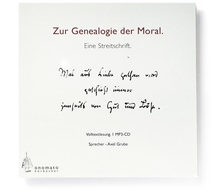 Cover: 9783939511083 | Zur Genealogie der Moral. Eine Streitschrift, 1 MP3-CD | Nietzsche