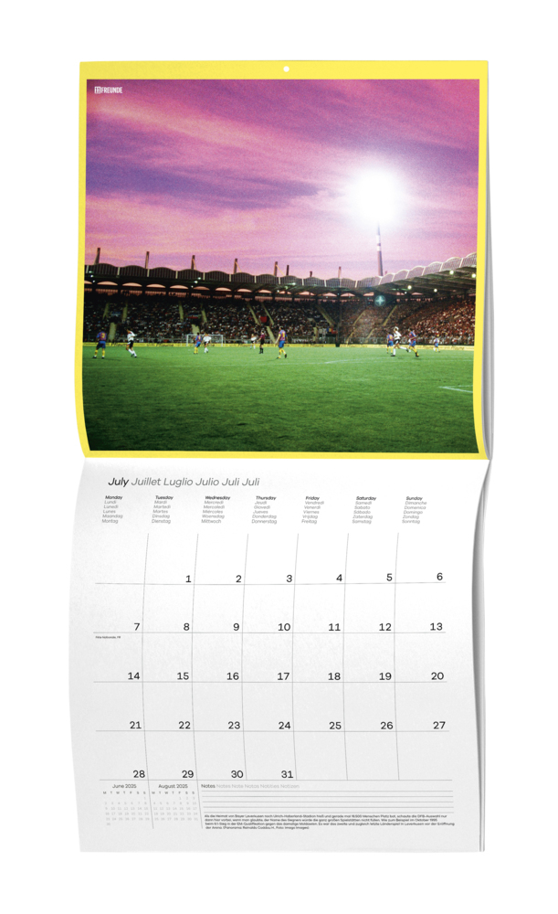 Bild: 4002725995216 | Ein Flutlichtkalender von 11FREUNDE 2025 - Wand-Kalender -...