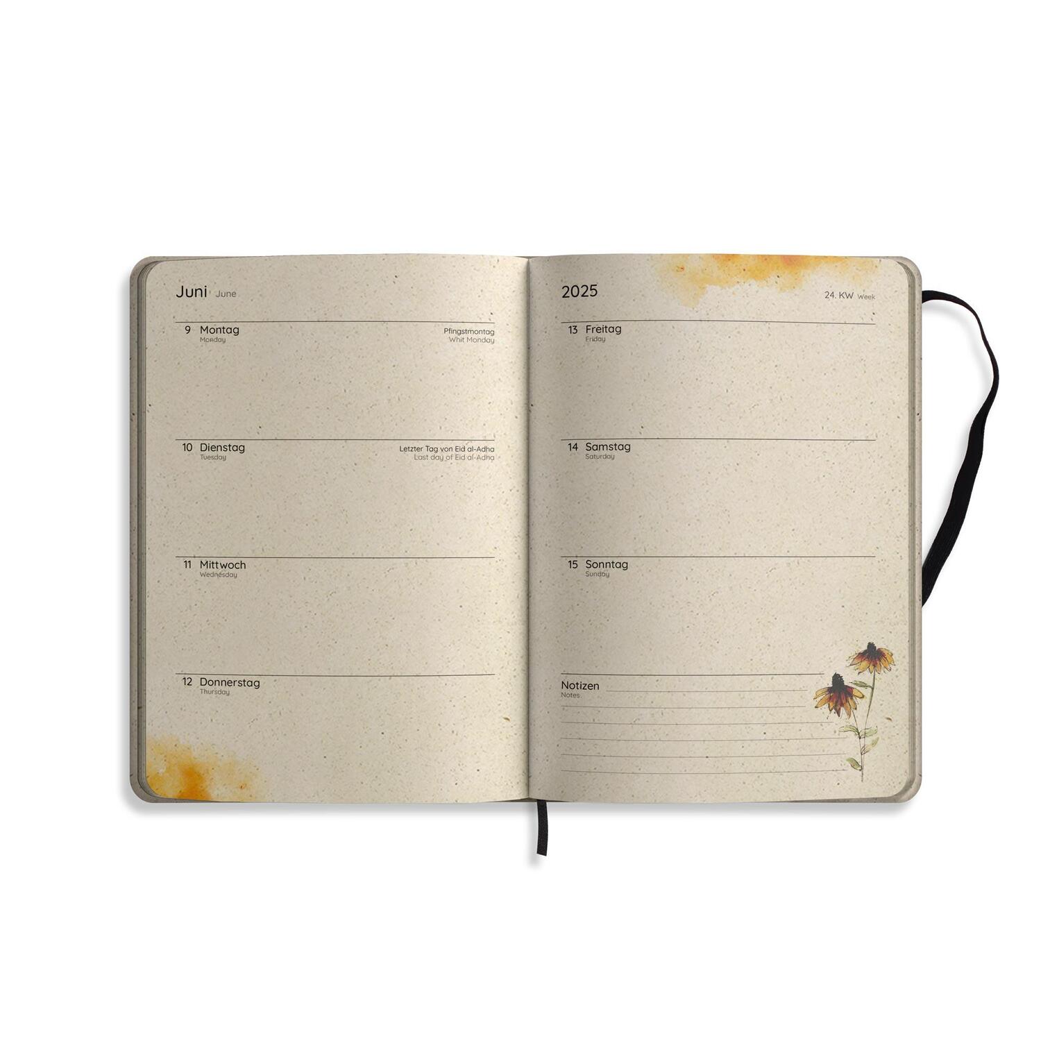 Bild: 4260626413103 | matabooks - A5 Kalender Samaya 2025 Farbe: Blossom Blue (DE/EN) | Buch