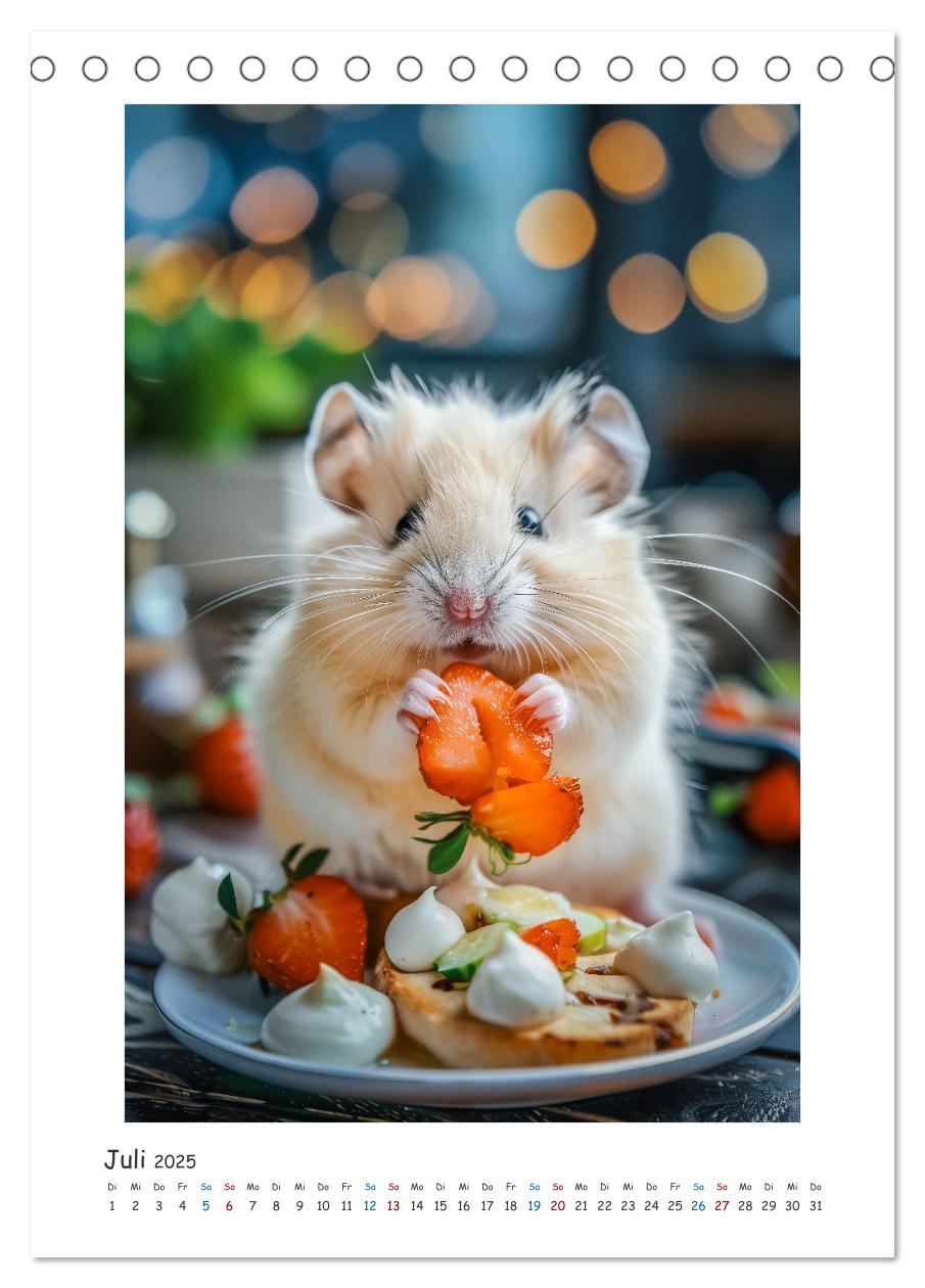 Bild: 9783435086962 | Lustige kleine Hamster (Tischkalender 2025 DIN A5 hoch), CALVENDO...