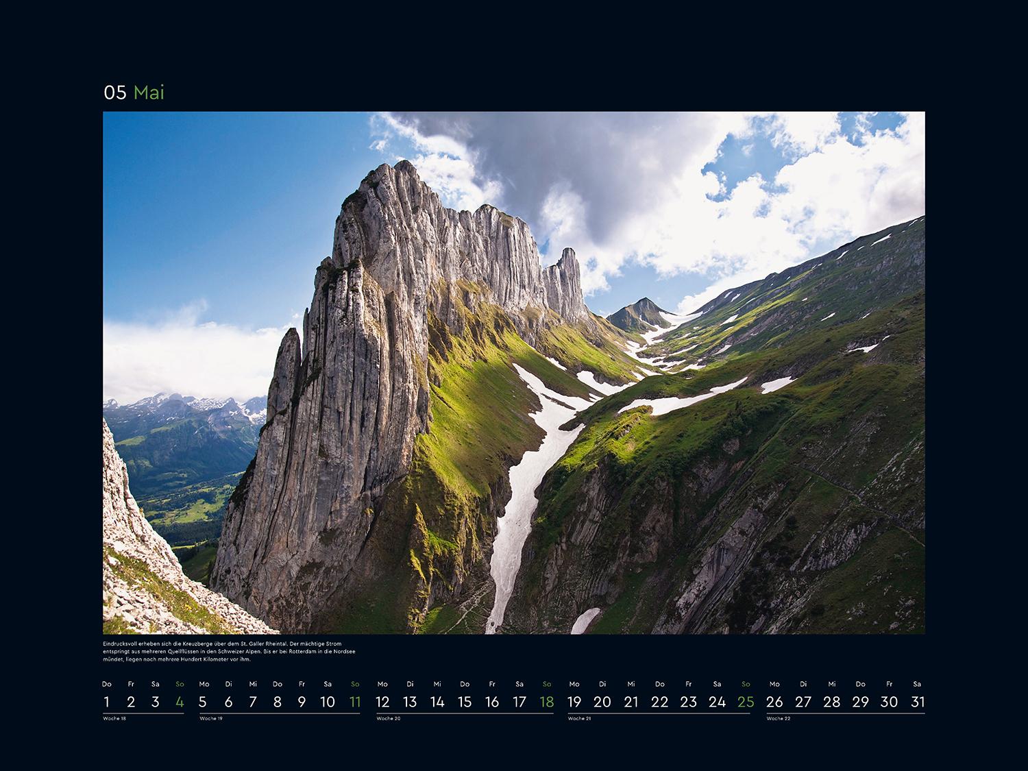 Bild: 9783965913653 | Wildnis Alpen - KUNTH Wandkalender 2025 | Kalender | 14 S. | Deutsch