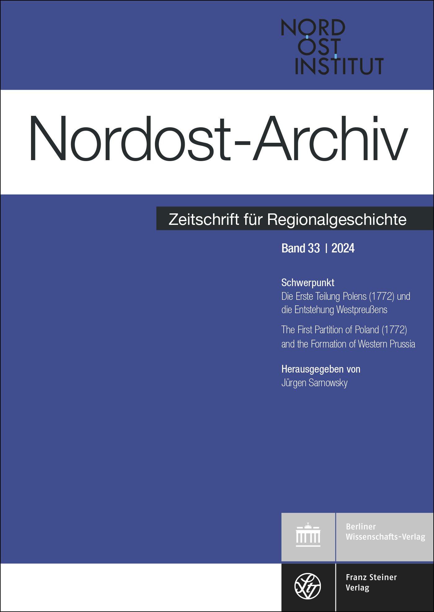 Cover: 9783515137065 | Nordost-Archiv 33 (2024) | Jürgen Sarnowsky | Taschenbuch | 134 S.