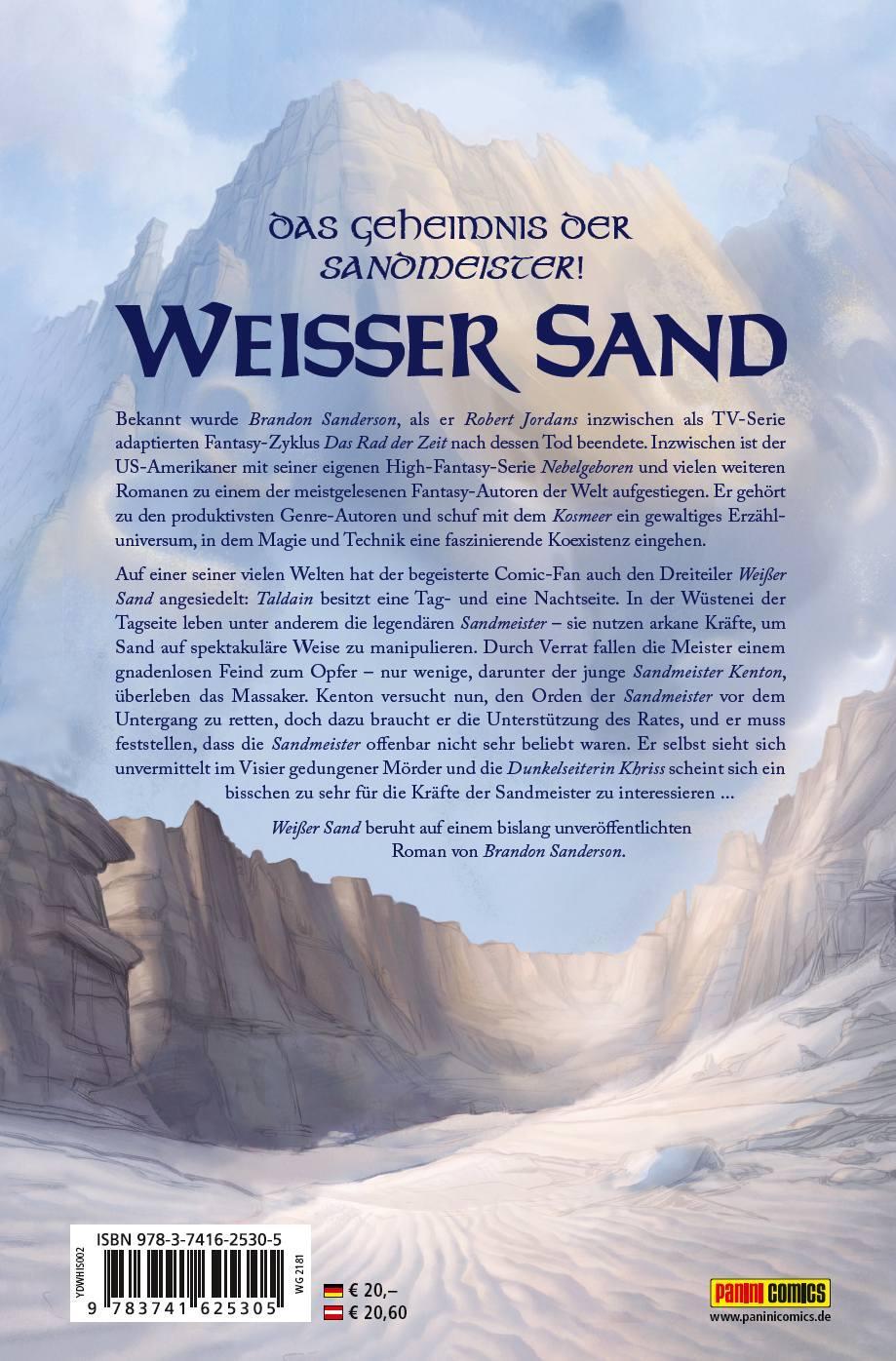 Rückseite: 9783741625305 | Brandon Sandersons Weißer Sand - Eine Graphic Novel aus dem Kosmeer