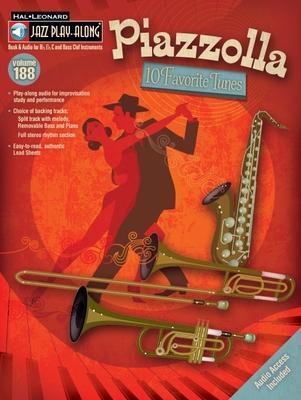 Cover: 9781495020322 | Piazzolla - Ten Favorite Tunes: Jazz Play-Along Series, Volume 188...