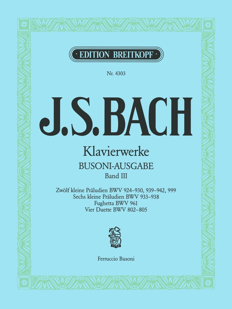 Cover: 9790004162576 | Präludien, Fughetta, Duette | Johann Sebastian Bach | Buch