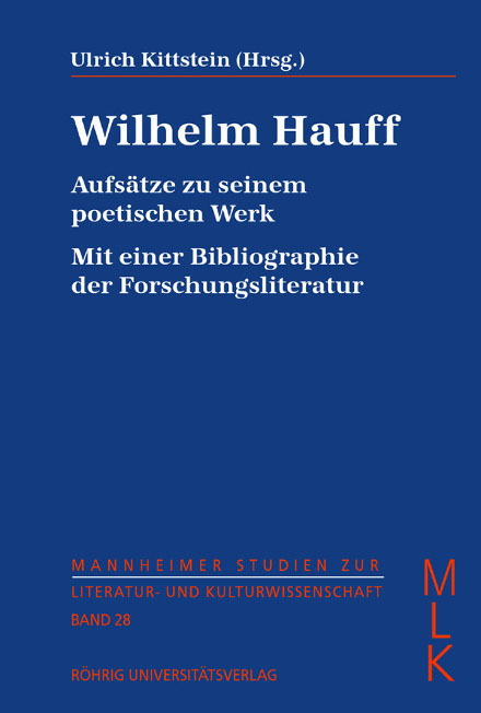 Cover: 9783861103264 | Wilhelm Hauff.Aufsätze zu seinem poetischen Werk | Taschenbuch | 2002