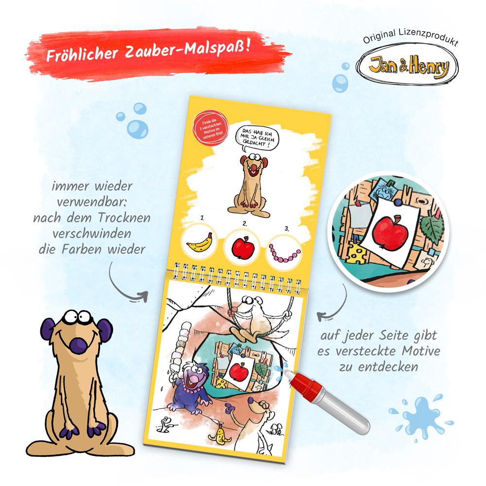 Bild: 9783988022813 | Trötsch Jan &amp; Henry Zaubermalspaß mit Wasserstift | KG | Taschenbuch