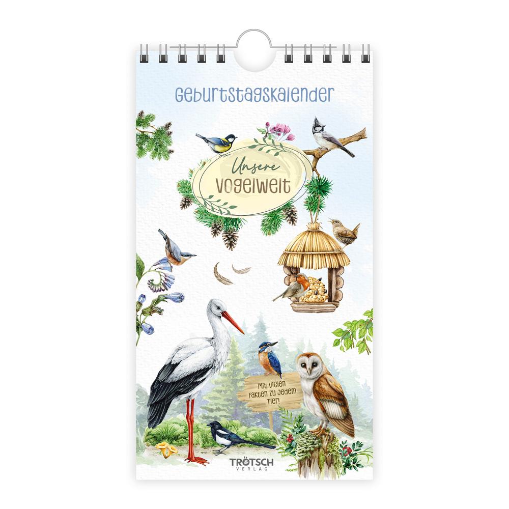 Cover: 9783988025005 | Trötsch Geburtstagskalender Unsere Vogelwelt | KG | Kalender | 24 S.