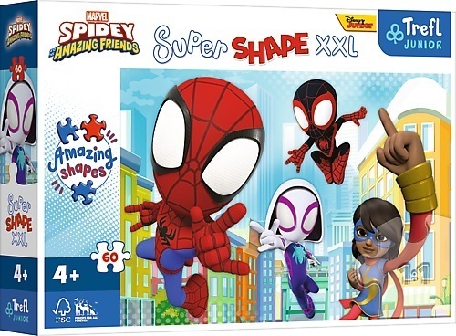 Cover: 5900511500127 | Junior Super Shape XXL Puzzle 60 Teile - Marvel Spiday | Spiel | 2023