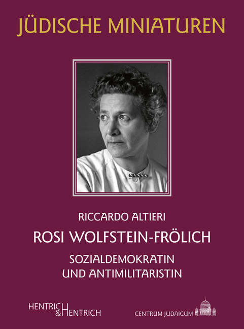 Cover: 9783955654566 | Rosi Wolfstein-Frölich | Sozialdemokratin und Antimilitaristin | Buch