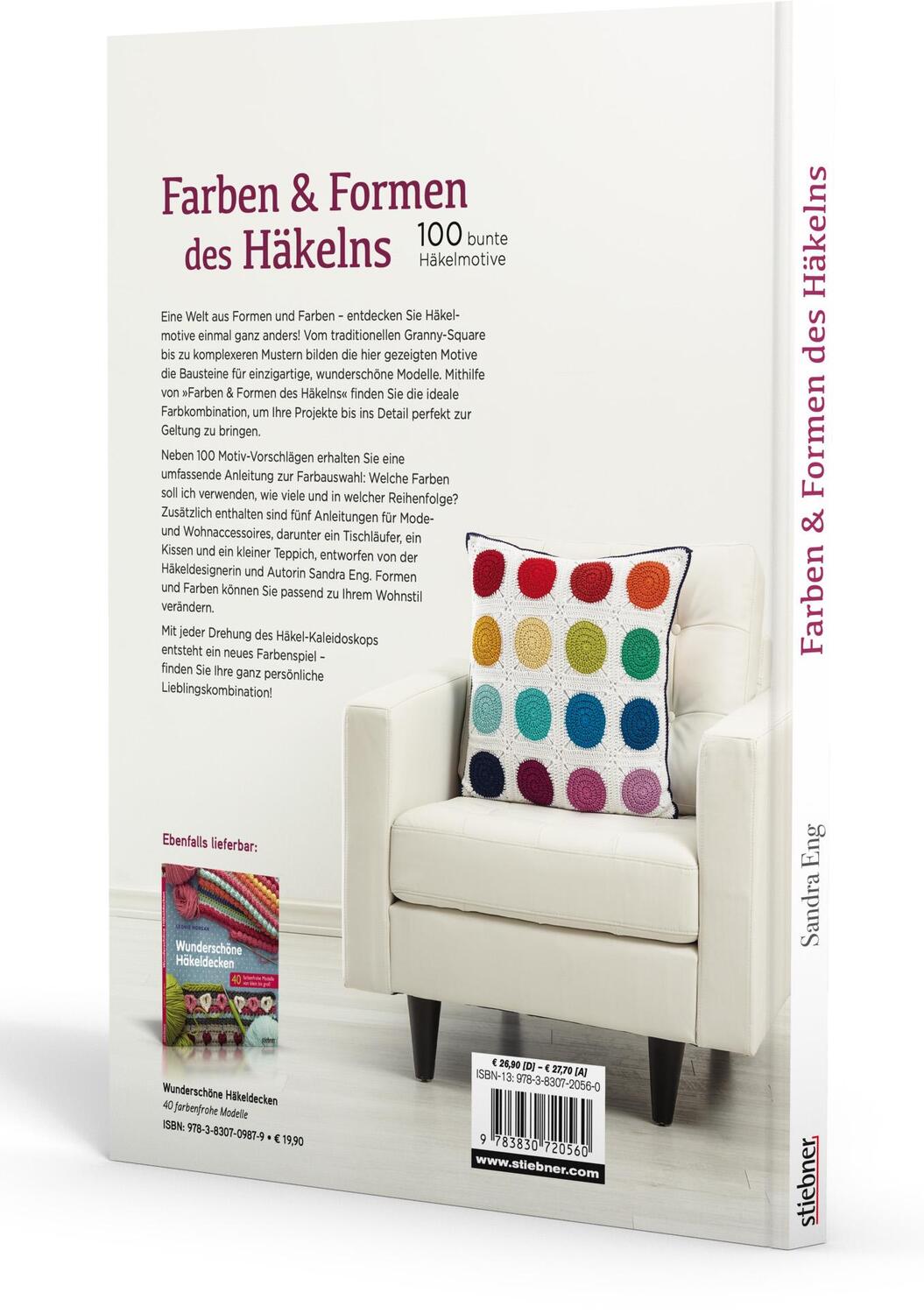 Rückseite: 9783830720560 | Farben und Formen des Häkelns | 100 bunte Häkelmotive | Sandra Eng