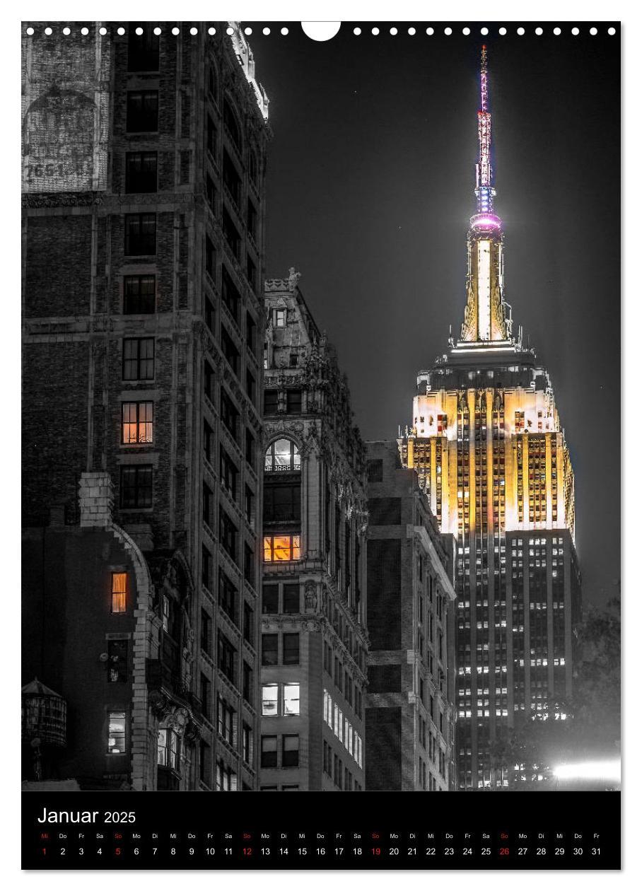 Bild: 9783435971176 | New York City - Color Glow Edition (Wandkalender 2025 DIN A3 hoch),...