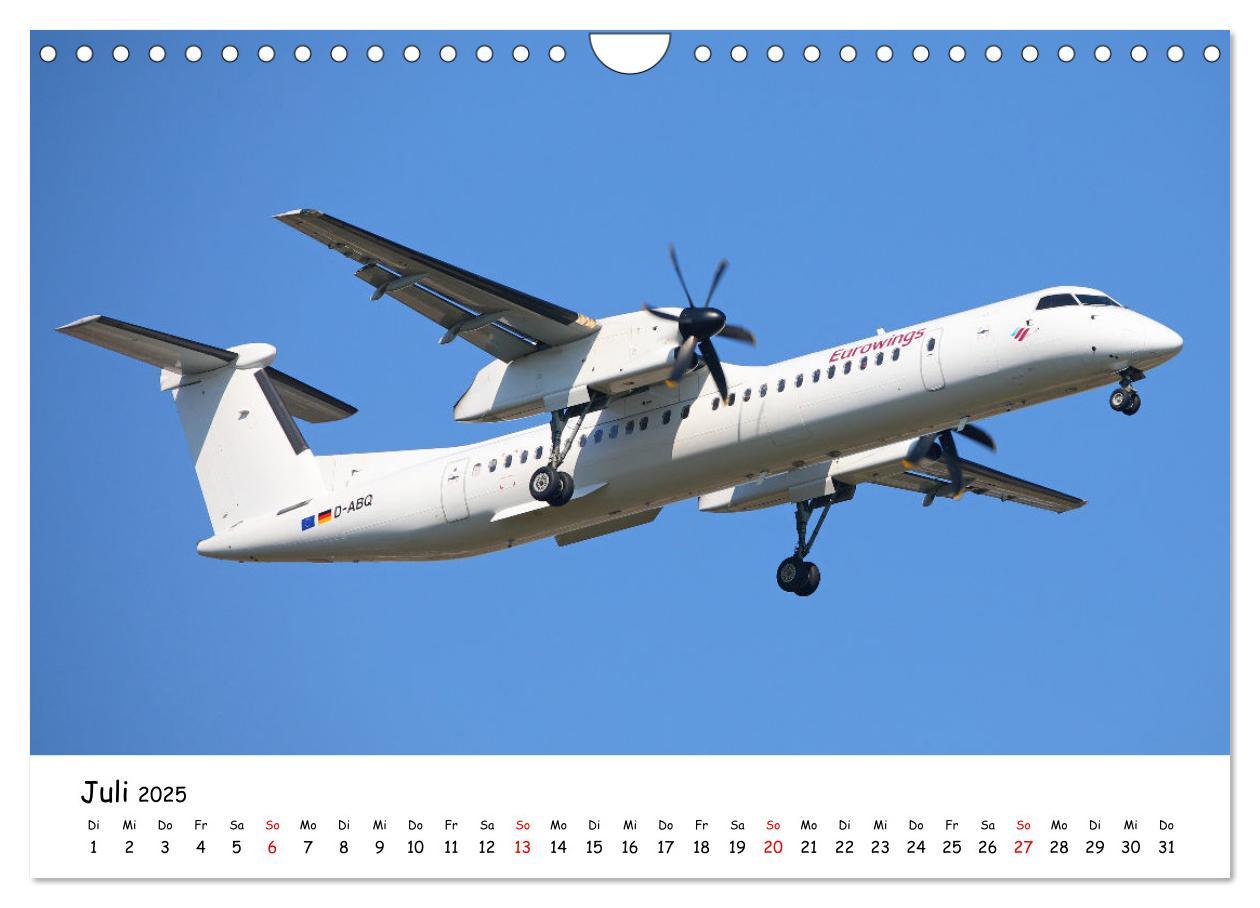 Bild: 9783435070701 | Flugzeuge am blauen Himmel (Wandkalender 2025 DIN A4 quer),...