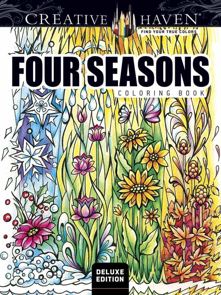 Cover: 9780486809465 | Creative Haven Deluxe Edition Four Seasons Coloring Book | Adatto