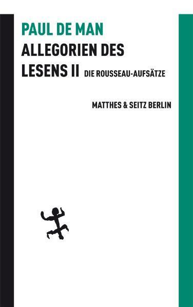 Cover: 9783882215670 | Allegorien des Lesens II | Die Rousseau-Aufsätze | Paul de Man | Buch