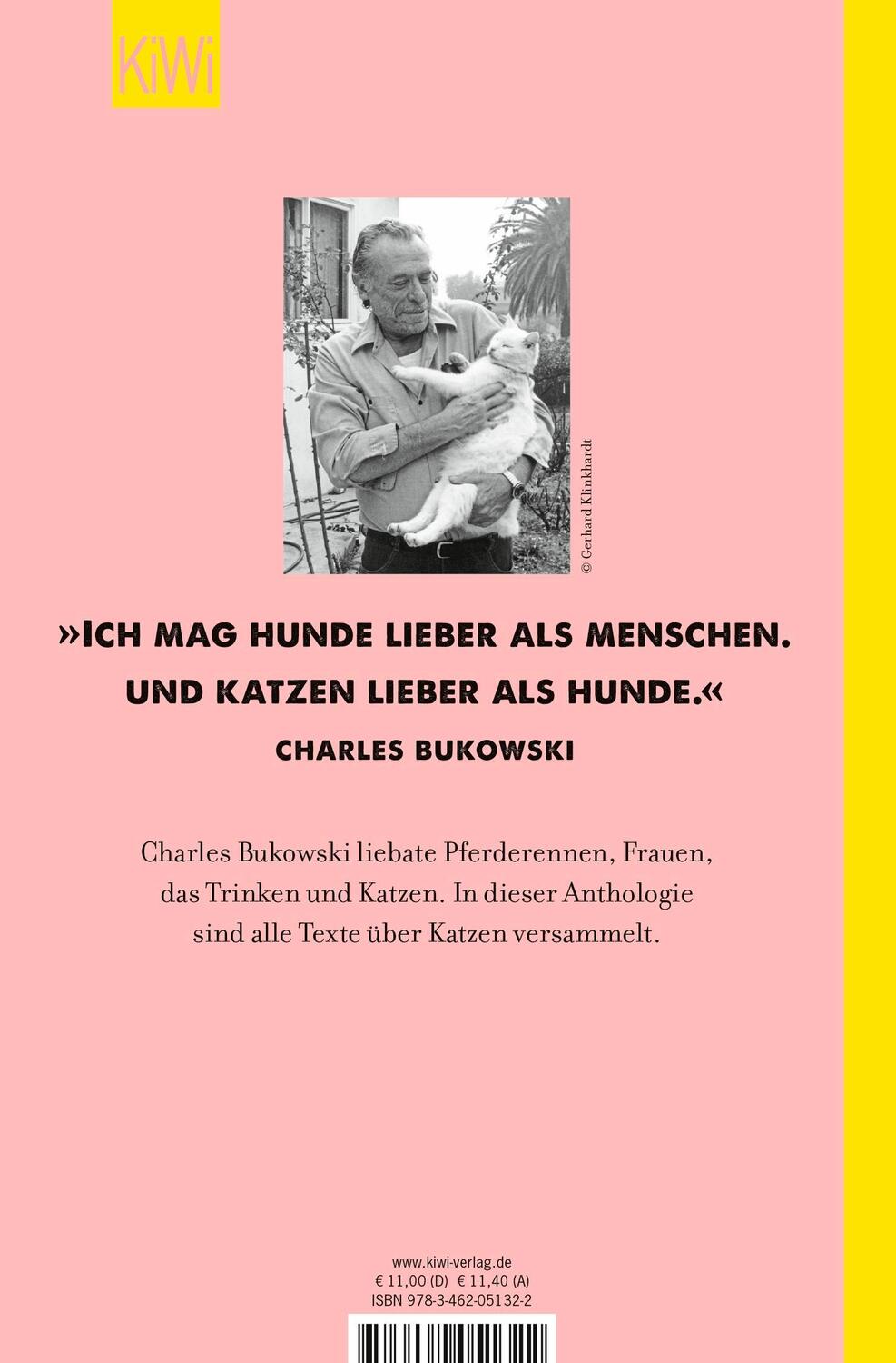 Rückseite: 9783462051322 | Katzen | Charles Bukowski | Taschenbuch | 137 S. | Deutsch | 2018