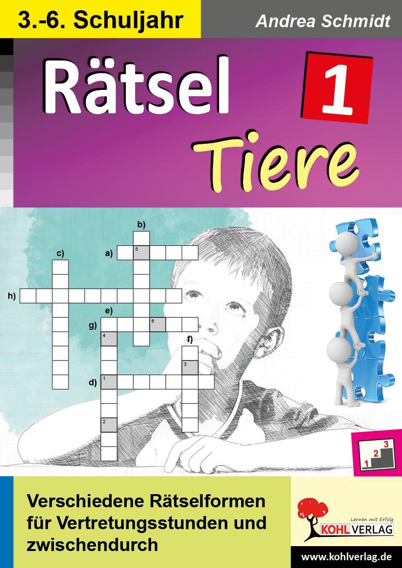 Cover: 9783960404965 | Rätsel / Band 1: Tiere | Taschenbuch | Deutsch | 2020 | Kohl Verlag