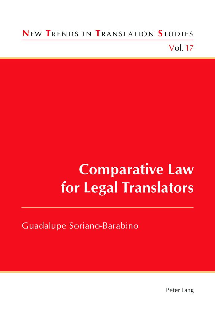 Cover: 9783034317252 | Comparative Law for Legal Translators | Guadalupe Soriano-Barabino