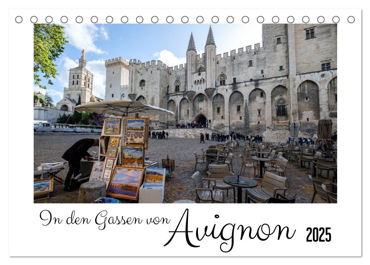 Cover: 9783457141625 | In den Gassen von Avignon (Tischkalender 2025 DIN A5 quer),...