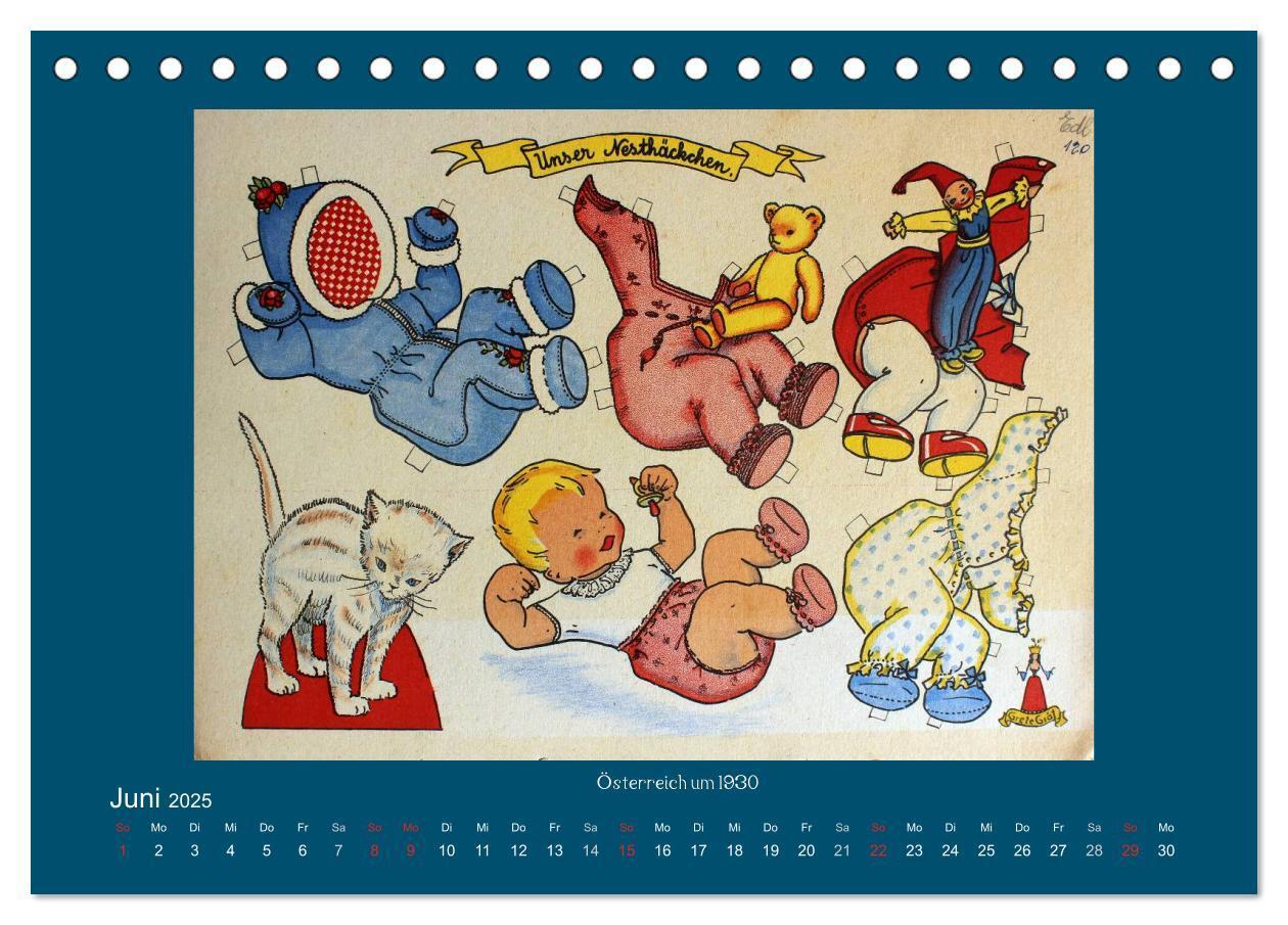 Bild: 9783435699704 | Alte europäische Ankleidepuppen aus Papier (Tischkalender 2025 DIN...